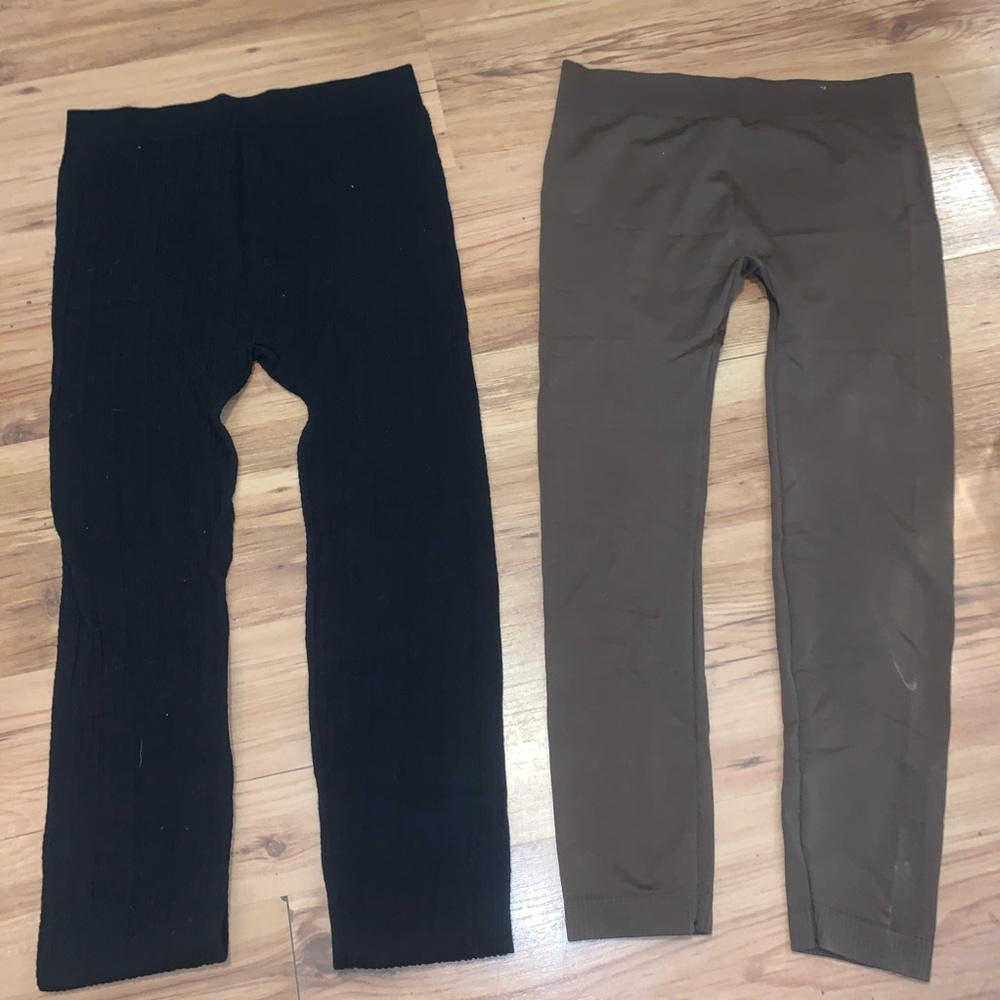 Leggings size Large and Med Emerald life